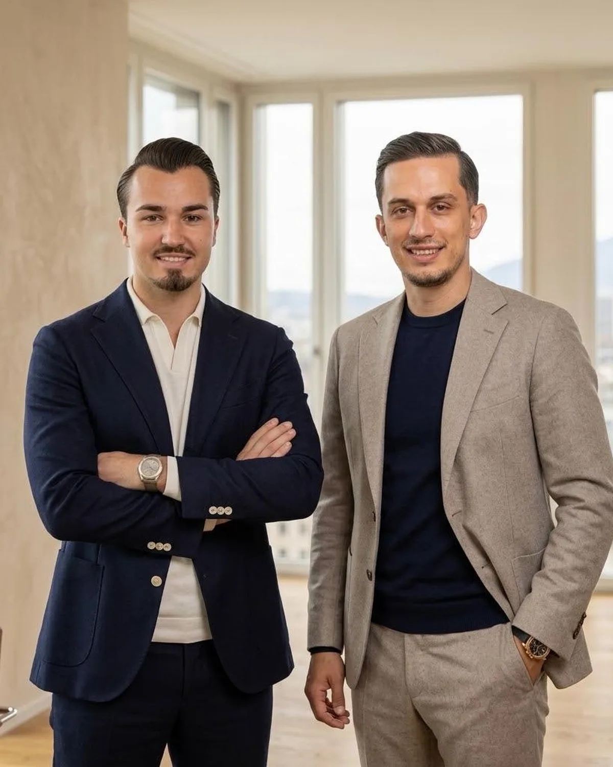 Rinor Zukaj und Hari Becic, die Gründer von Zuriva